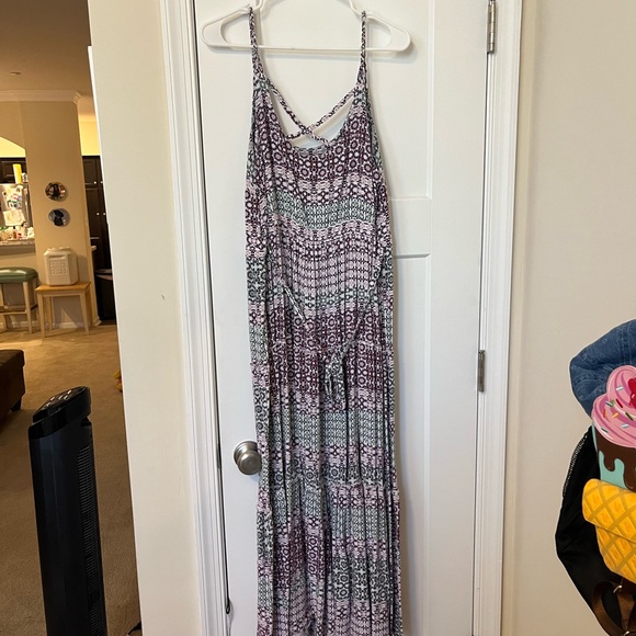 torrid Dresses & Skirts - Bohemian Midi Dress in Purple and Green